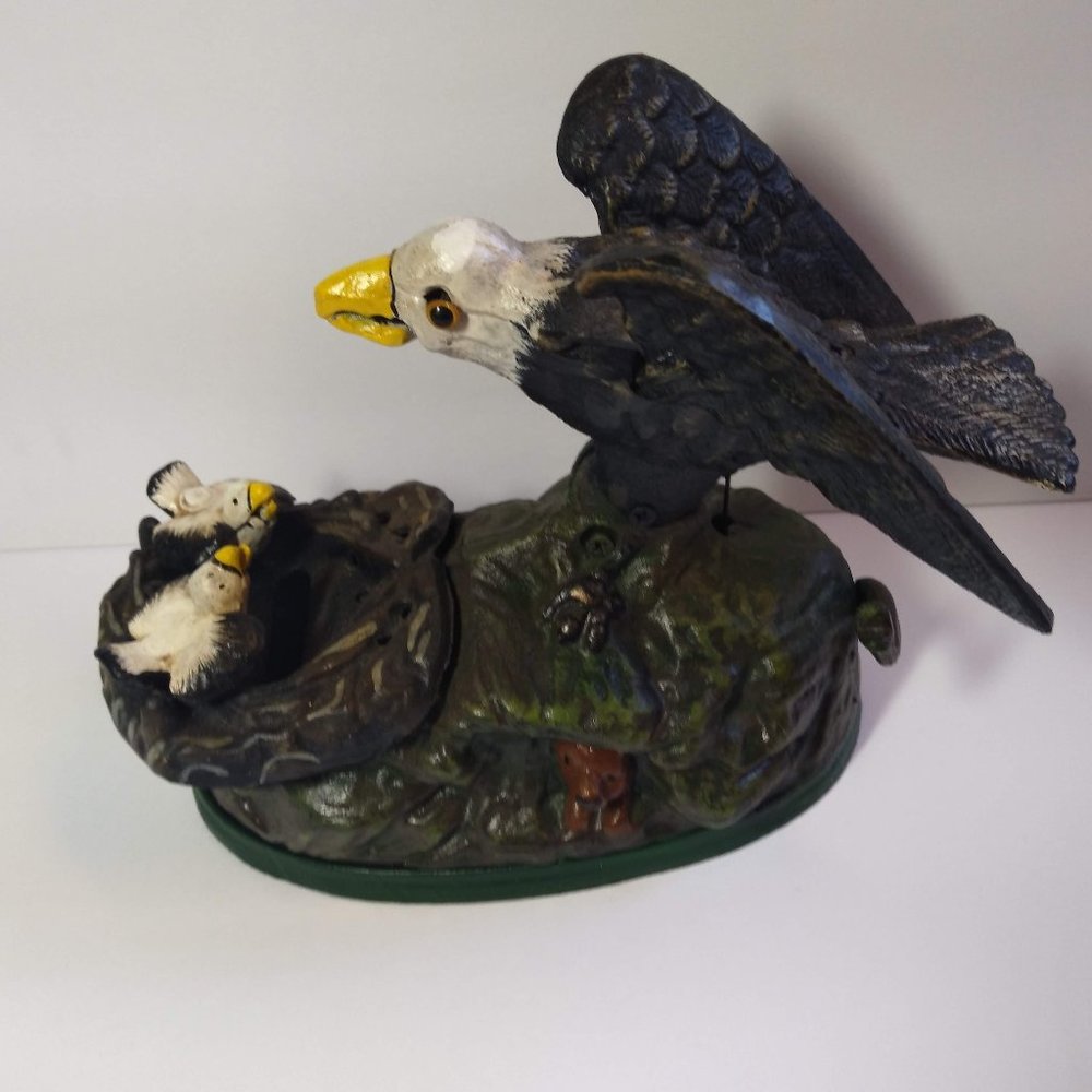 Cast Iron Eagle Bank Patriotic July 4th Jon Wright